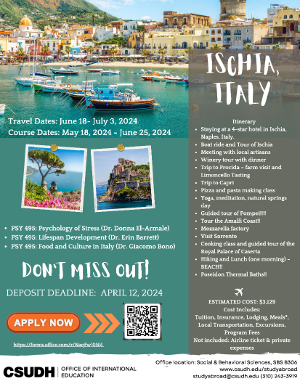 May Intersession: Italy Study Abroad