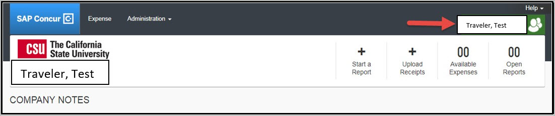 screenshot showing session as other user