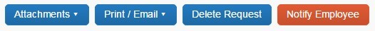 screenshot showing Notify Employee button