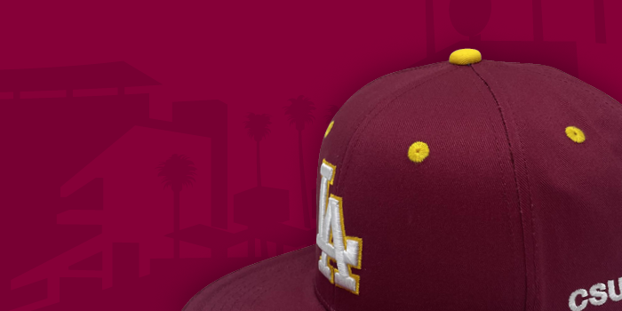 Preview of co-branded CSUDH & Dodgers baseball cap