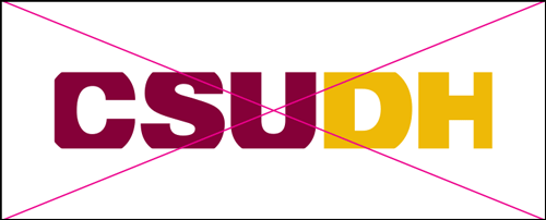 csudh logo misuse. Do not crop the logo.