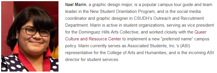 Presidential Award for Outstanding Student 2019 CSUDH 