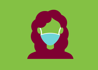 Icon of person wearing mask