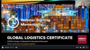 CSUDH Global Logistics Webinar