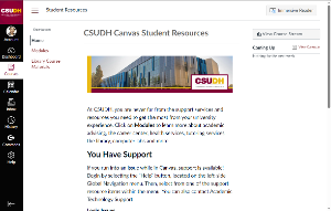 CSUDH Canvas Learning Management System (LMS)