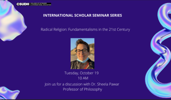A promotional image for the International Scholar Seminar Series, with the text "Radical Religion: Fundamentalisms in the 21st Century."