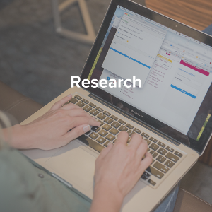 Icon that says "Research: An IVEL model where faculty or students at two or more institutions share a research project."