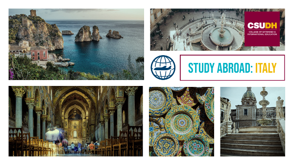 CSUDH Study Abroad Sicily, Italy (header)