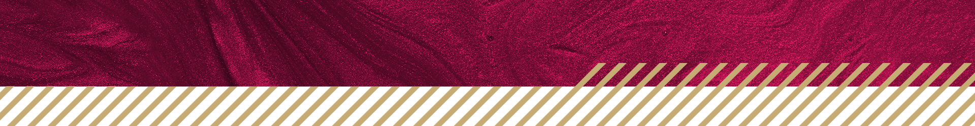 Marbled burgundy paint and diagonal gold stripes