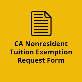 CA Nonresident - Tuition Exemption Request Form