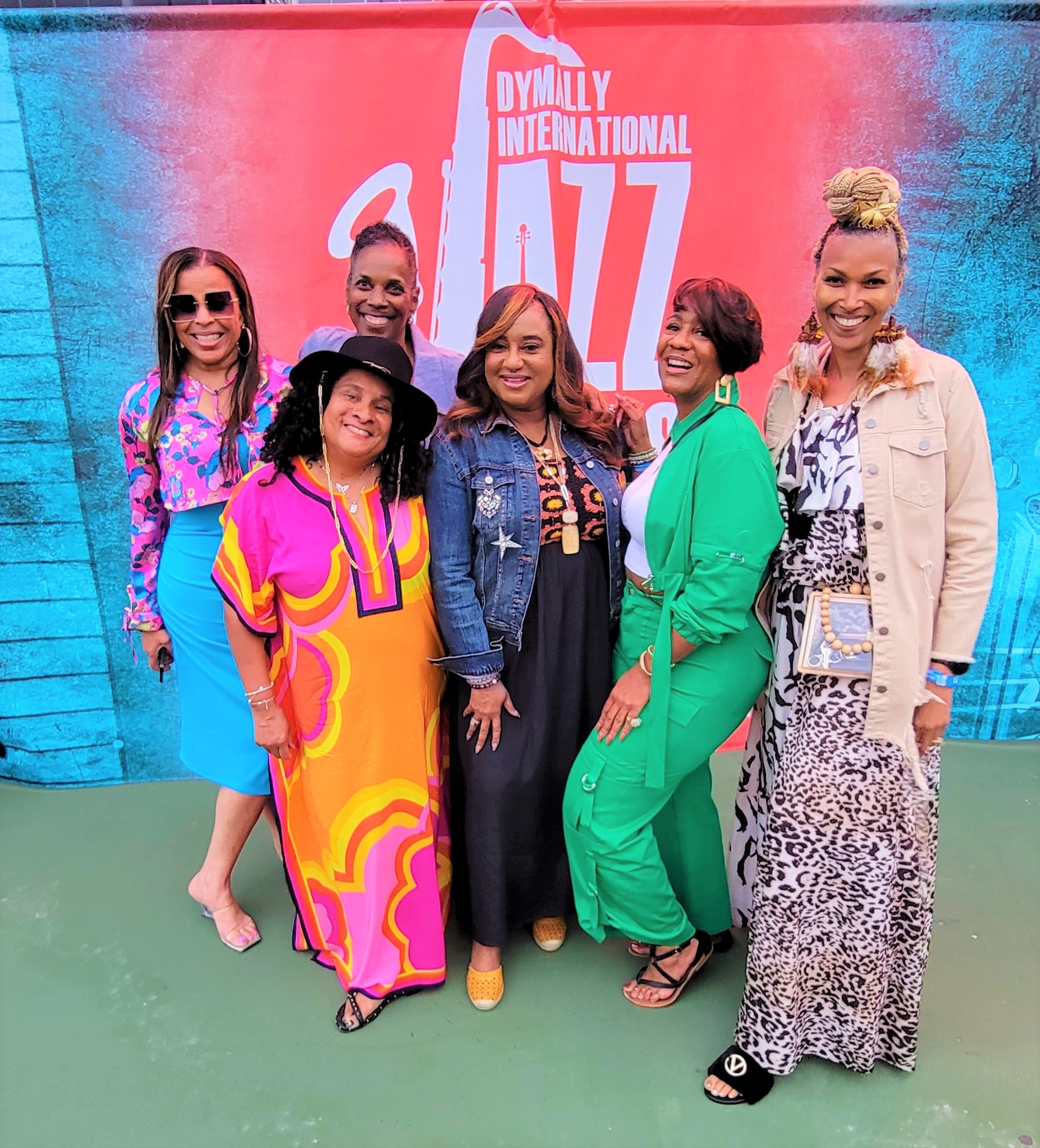Group of women taking a photo together