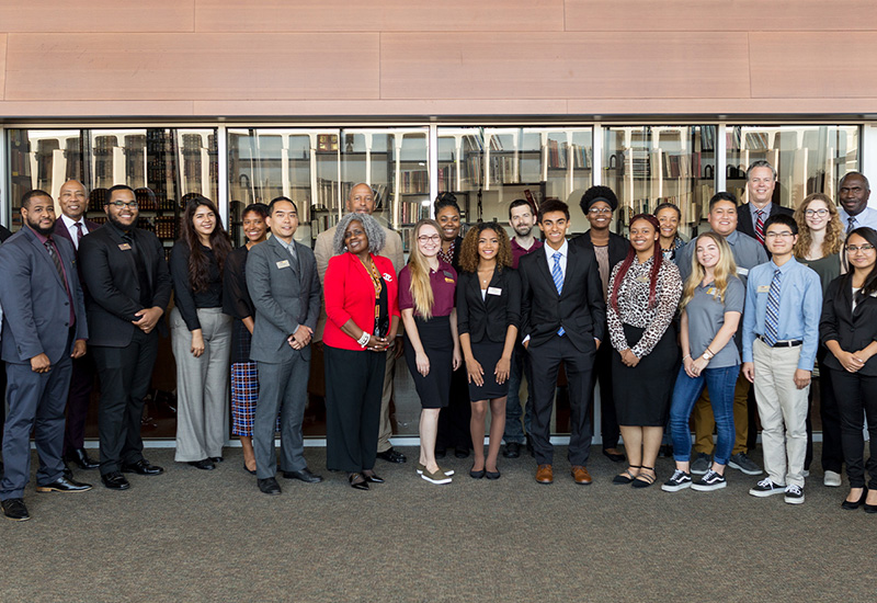 group of students and staff