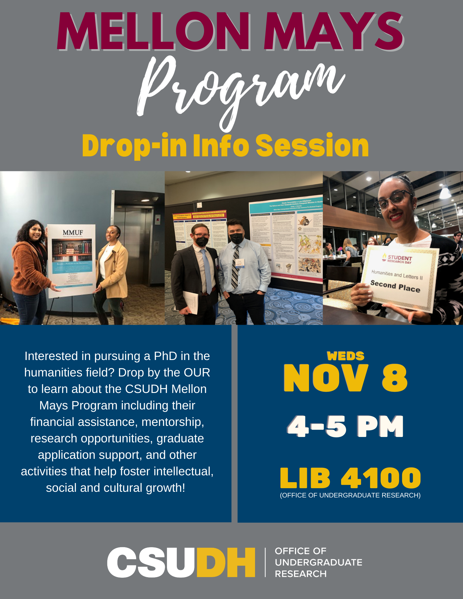 Mellon Mays Program Drop-in Info Session 11-8-23