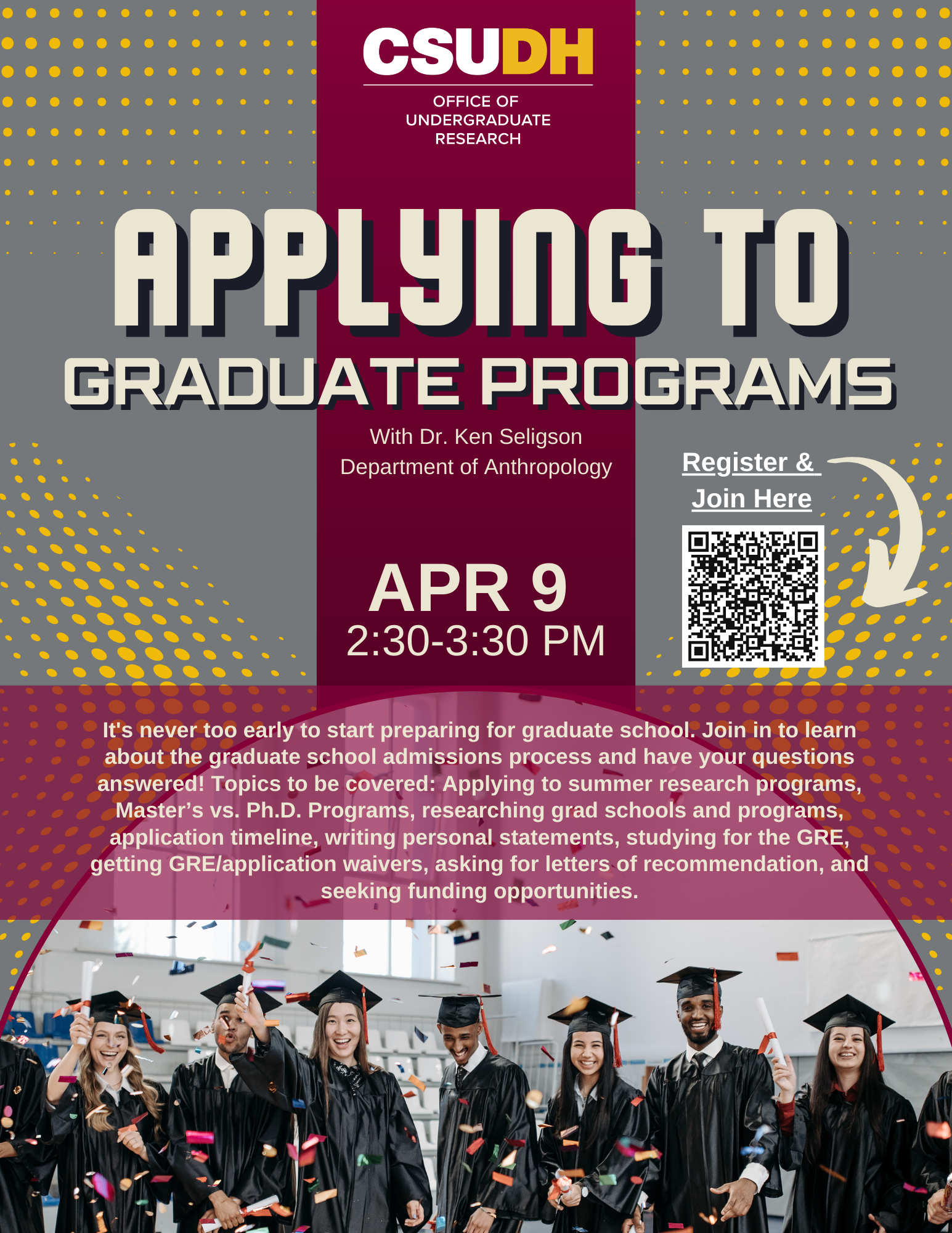 Applying to Graduate Programs Flyer