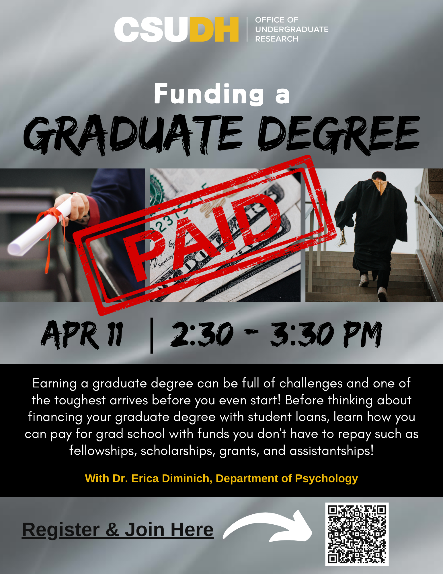 Funding a Graduate Degree Flyer