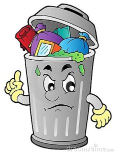 full trash can
