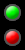 Solid green and red lights