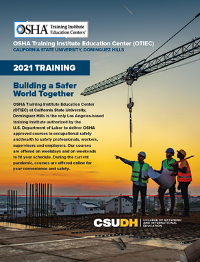 2021 CSUDH OSHA Course Catalog