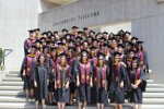 50 students in cap and gown