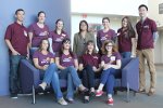 10 students in MSOT red tshirts