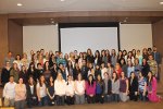 80 students in front of meeting hall
