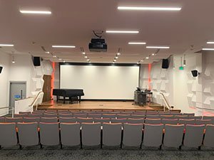 Marvin Laser Recital Hall stage