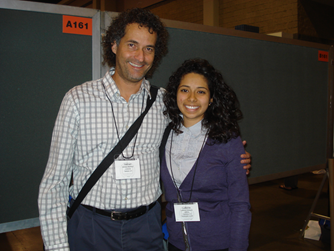 2012 RISE Scholar, Ludivina Vasquez and Program Director, Leonardo Martinez