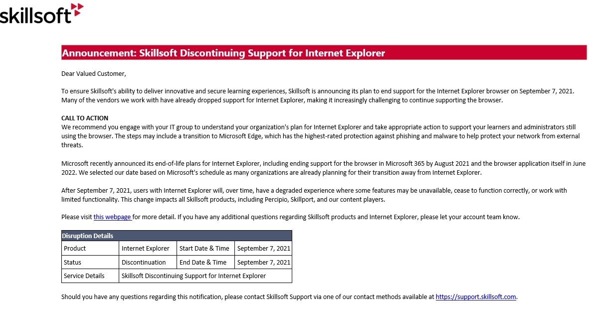 CSULearn Skillsoft Update