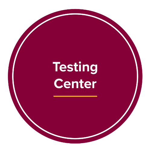 Testing Center button