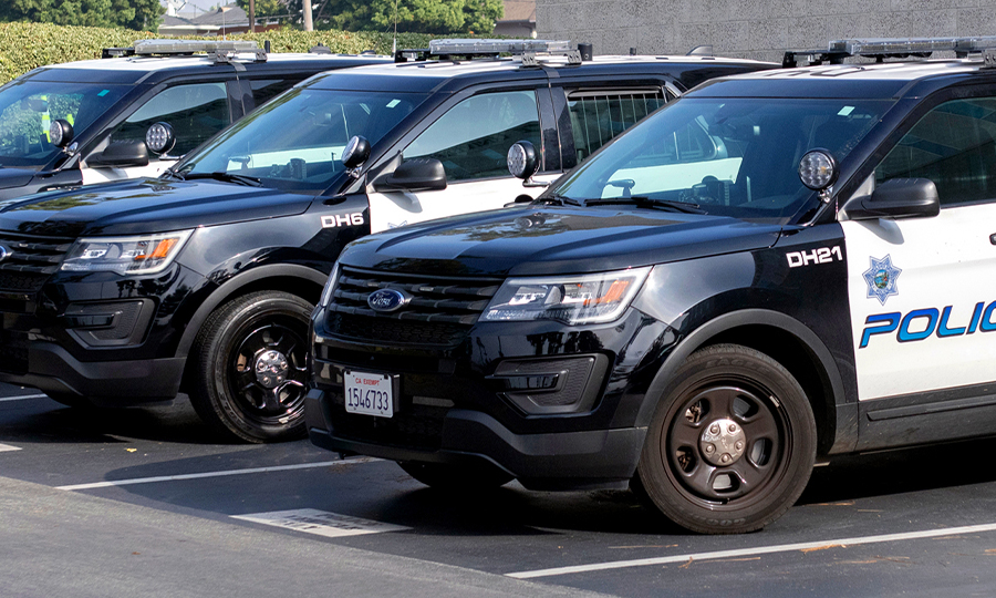 Police vehicles