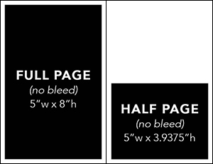Program Advertising Sizes