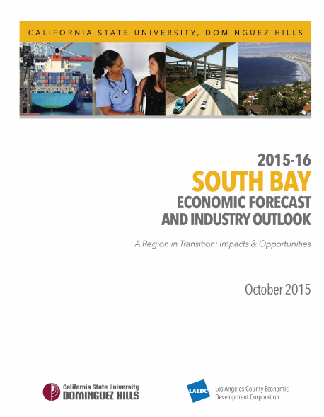 2015-16 South Bay Economic Forecast Cover